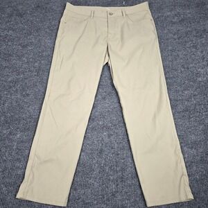 Tommy Bahama Boracay 5-Pocket Pants Mens 36x30 Khaki Tan Stretch Chinos